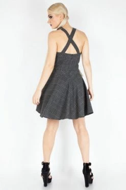 Jawbreaker Miss Morbid Tartan Overall Dress -Cheap GOTHIC DRESSES Store miss morbid tartan overall dress jawbreaker 6 300x