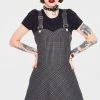 Jawbreaker Miss Morbid Tartan Overall Dress