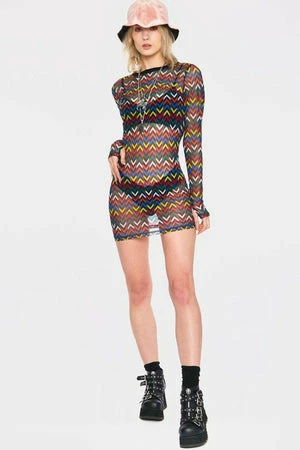 Jawbreaker MiX TApE Mesh Dress 4 Jawbreaker MiX TApE Mesh Dress - Image 4