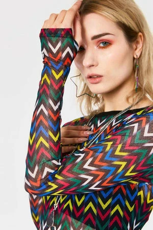 Jawbreaker MiX TApE Mesh Dress 5 Jawbreaker MiX TApE Mesh Dress - Image 5