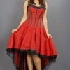 Burleska Monroe Corset Dress In Taffeta
