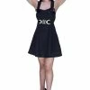 Dr Faust Moon Child Little Black Mini Dress - Jezebeth