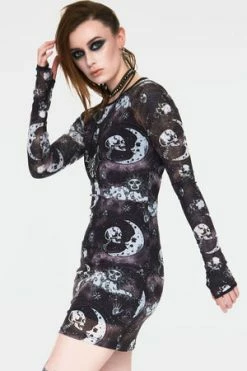 Jawbreaker Moonstone Long Sleeve Mini Dress -Cheap GOTHIC DRESSES Store moonstone long sleeve mini dress dra 9458 02.973 300x