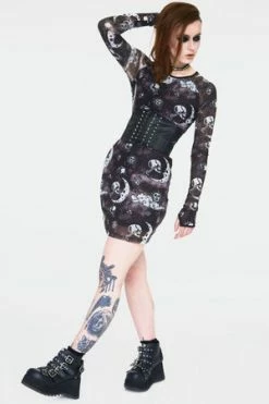 Jawbreaker Moonstone Long Sleeve Mini Dress -Cheap GOTHIC DRESSES Store moonstone long sleeve mini dress dra 9458 03.973 300x