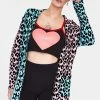 Jawbreaker Multi Pastel Leopard Print Cardigan