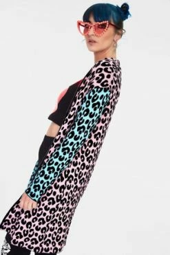 Jawbreaker Multi Pastel Leopard Print Cardigan -Cheap GOTHIC DRESSES Store multi pastel leopard print cardigan caa 3250 03.906 300x