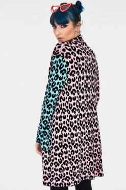 Cheap GOTHIC DRESSES Store -Cheap GOTHIC DRESSES Store multi pastel leopard print cardigan caa 3250 05.906 300x
