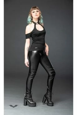 Queen Of Darkness Neckholder Top With Ring At Neck -Cheap GOTHIC DRESSES Store neckholder top with ring at neck queen of darkness 3 300x