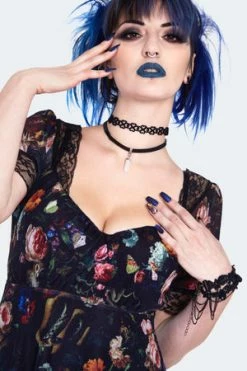 Jawbreaker Night Garden Print Midi Dress With Lace -Cheap GOTHIC DRESSES Store night garden print midi curve dress with lace dra 9567 pl 01.1426 300x