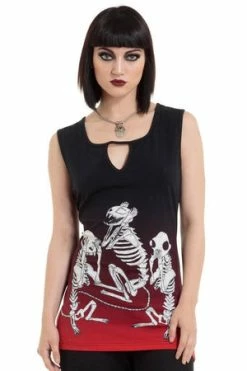 Jawbreaker No Evil Creepy Cats Ombre Top -Cheap GOTHIC DRESSES Store no evil creepy cats ombre top jawbreaker 4 300x