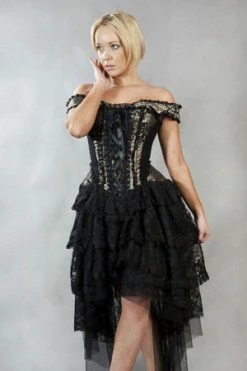 Burleska Ophelie Burlesque Corset Dress King Brocade -Cheap GOTHIC DRESSES Store ophelie burlesque corset dress king brocade burleska 3 300x