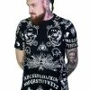 Dr Faust Ouija Board All Over Print Nu Goth Black T-Shirt - Mack