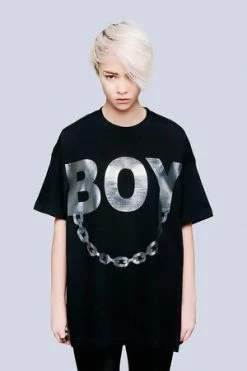 Long Clothing Oversize Boy Chain T-Shirt - Unisex