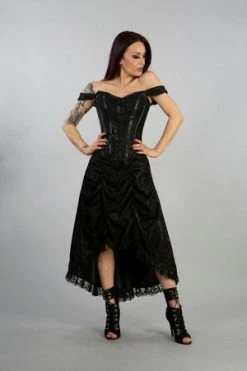 Burleska Passion Corset Dress In Black Satin And Lace Overlay 6 Burleska Passion Corset Dress In Black Satin And Lace Overlay -Cheap GOTHIC DRESSES Store passion corset dress in black satin and lace overlay burleska 3 300x