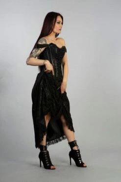 Burleska Passion Corset Dress In Black Satin And Lace Overlay 7 Burleska Passion Corset Dress In Black Satin And Lace Overlay -Cheap GOTHIC DRESSES Store passion corset dress in black satin and lace overlay burleska 4 300x