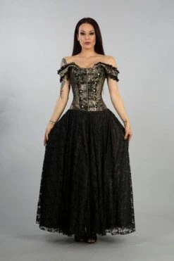 Burleska Paula Victorian Corset Dress In King Brocade 9 Burleska Paula Victorian Corset Dress In King Brocade -Cheap GOTHIC DRESSES Store paula victorian corset dress in king brocade burleska 3 300x