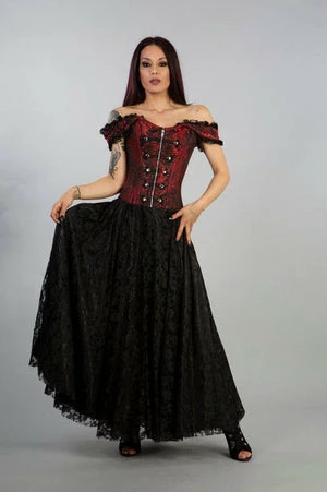 Burleska Paula Victorian Corset Dress In King Brocade 5 Burleska Paula Victorian Corset Dress In King Brocade - Image 5