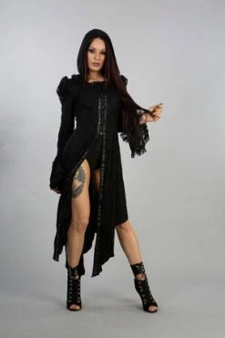 Burleska Pentagram Dress In Cotton And Black Lace -Cheap GOTHIC DRESSES Store pentagram dress in cotton and black lace burleska 10 300x