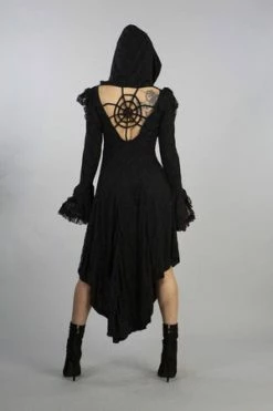 Burleska Pentagram Dress In Cotton And Black Lace -Cheap GOTHIC DRESSES Store pentagram dress in cotton and black lace burleska 11 300x