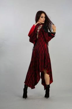 Burleska Pentagram Dress In Cotton And Black Lace -Cheap GOTHIC DRESSES Store pentagram dress in cotton and black lace burleska 7 300x