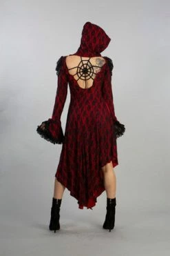 Burleska Pentagram Dress In Cotton And Black Lace -Cheap GOTHIC DRESSES Store pentagram dress in cotton and black lace burleska 9 300x