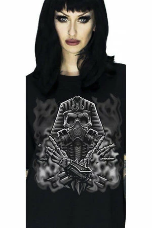 Dr Faust Pharaoh Mummy Black T-Shirt - Ariella 2 Dr Faust Pharaoh Mummy Black T-Shirt - Ariella - Image 2