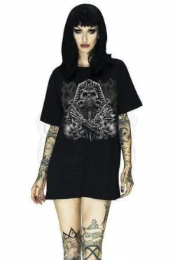 Dr Faust Pharaoh Mummy Black T-Shirt - Ariella