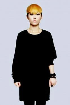 Long Clothing Plain Black Long Sleeve T-Shirt
