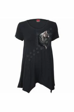 Spiral Pocket Kitten - Smock - Tunic Casual Top