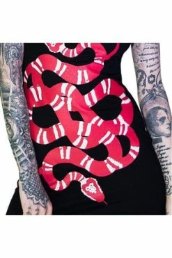 Dr Faust Red Crawling Snake Leviathan Black Mini Dress - Rosalyn 7 Dr Faust Red Crawling Snake Leviathan Black Mini Dress - Rosalyn -Cheap GOTHIC DRESSES Store red crawling snake leviathan black mini dress rosalyn dr faust 4 300x