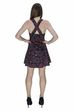 Dr Faust Red Magical Spell Black Mini Dress - Daisy -Cheap GOTHIC DRESSES Store red magical spell black mini dress daisy dr faust 3 300x
