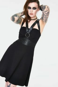Jawbreaker Release Me Black Skater Dress