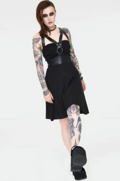 Jawbreaker Release Me Black Skater Dress -Cheap GOTHIC DRESSES Store release me black skater dress dra 9462 02.977 300x
