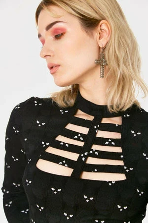 Jawbreaker Salem Grumpy Cat Cut Out Dress 5 Jawbreaker Salem Grumpy Cat Cut Out Dress - Image 5