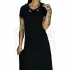 Dr Faust Scorpions On Collar Long Black Maxi Dress - Natasha