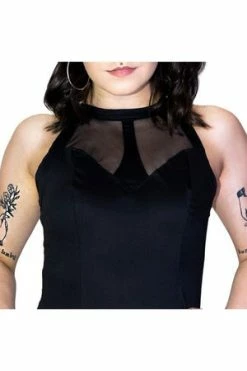 Dr Faust See-through Lace Net Black Mini Dress - Raelyn 5 Dr Faust See-through Lace Net Black Mini Dress - Raelyn -Cheap GOTHIC DRESSES Store see through lace net black mini dress raelyn dr faust 3 300x