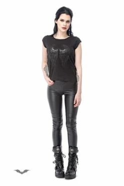 Queen Of Darkness Shirt With Print Transparent Wings On The Back -Cheap GOTHIC DRESSES Store shirt with print transparent wings on the back queen of darkness 4 300x