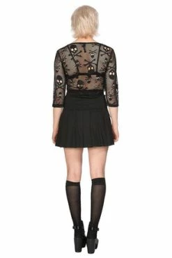 Banned Skull Crop Top -Cheap GOTHIC DRESSES Store skull crop top banned 5 300x