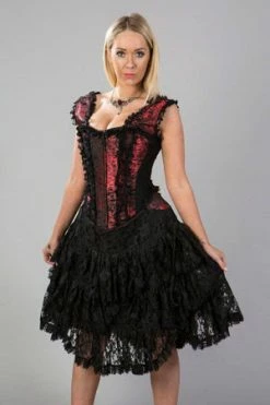 Burleska Sophia Knee Length Burlesque Corset Dress In King Brocade 6 Burleska Sophia Knee Length Burlesque Corset Dress In King Brocade -Cheap GOTHIC DRESSES Store sophia knee length burlesque corset dress in king brocade burleska 3 300x