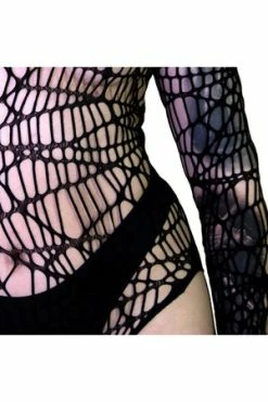 Dr Faust Spider Web Fish Net Black Sheer Bodysuit - Idania 5 Dr Faust Spider Web Fish Net Black Sheer Bodysuit - Idania -Cheap GOTHIC DRESSES Store spider web fish net black sheer bodysuit idania dr faust 3 300x