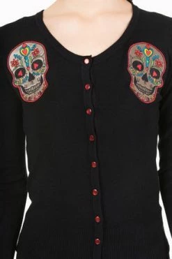 Banned Sugar Skull Cardigan -Cheap GOTHIC DRESSES Store sugar skull cardigan banned 3 300x