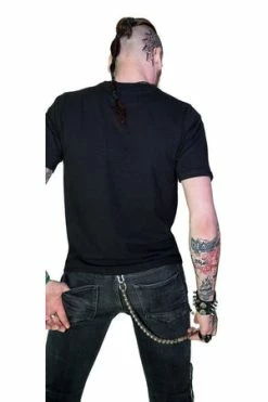 Dr Faust Tattooed Sexy Cursed Nurse Black T-Shirt - Tristan -Cheap GOTHIC DRESSES Store tattooed sexy cursed nurse black t shirt tristan dr faust 3 300x