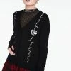 Jawbreaker Thorns & Roses Thumb Mitten Cardigan