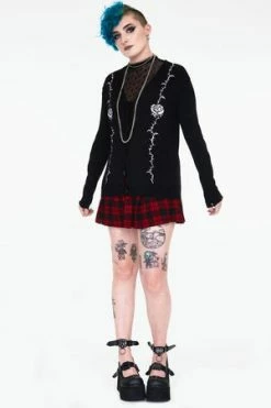 Jawbreaker Thorns & Roses Thumb Mitten Cardigan -Cheap GOTHIC DRESSES Store thorns roses thumb mitten cardigan caa 3552 03.965 300x