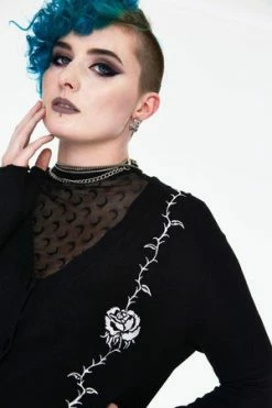 Jawbreaker Thorns & Roses Thumb Mitten Cardigan -Cheap GOTHIC DRESSES Store thorns roses thumb mitten cardigan caa 3552 04.965 300x