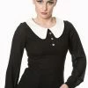 Banned Till Dawn Collar Blouse