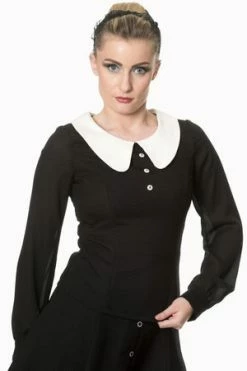 Banned Till Dawn Collar Blouse