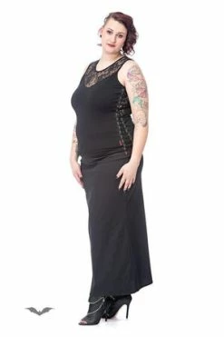 Queen Of Darkness Top With Lace Insert And Side Lacing -Cheap GOTHIC DRESSES Store top with lace insert and side lacing queen of darkness 5 300x