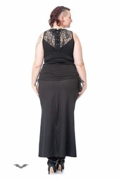 Queen Of Darkness Top With Lace Insert And Side Lacing -Cheap GOTHIC DRESSES Store top with lace insert and side lacing queen of darkness 6 300x