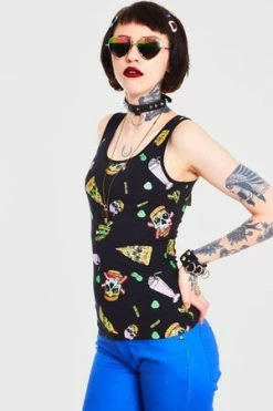 Jawbreaker Twisted Fast Food Tie Up Back Top -Cheap GOTHIC DRESSES Store twisted fast food tie up back top jawbreaker 3 300x